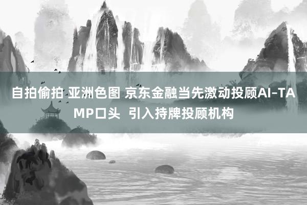 自拍偷拍 亚洲色图 京东金融当先激动投顾AI–TAMP口头  引入持牌投顾机构