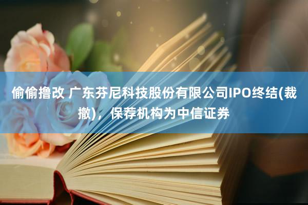 偷偷撸改 广东芬尼科技股份有限公司IPO终结(裁撤)，保荐机构为中信证券