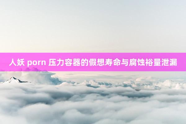 人妖 porn 压力容器的假想寿命与腐蚀裕量泄漏