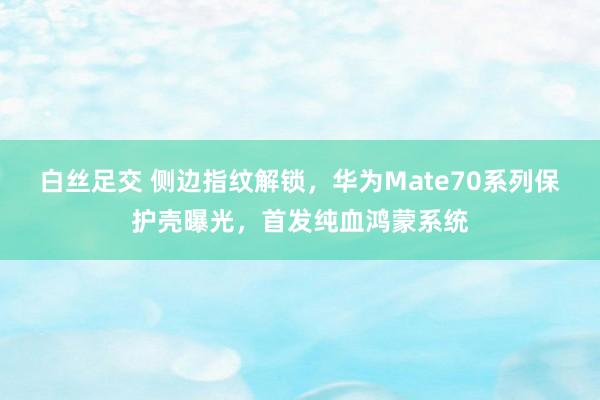 白丝足交 侧边指纹解锁，华为Mate70系列保护壳曝光，首发纯血鸿蒙系统