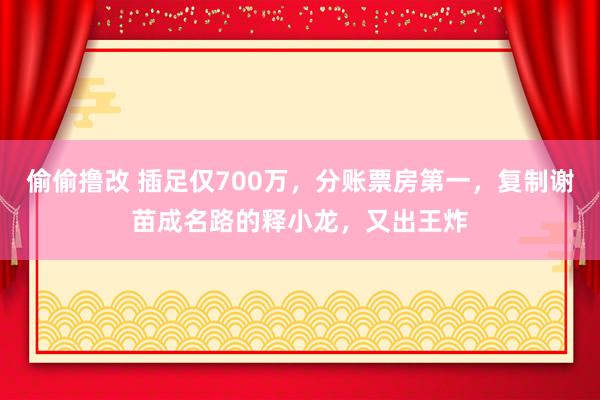 偷偷撸改 插足仅700万，分账票房第一，复制谢苗成名路的释小龙，又出王炸