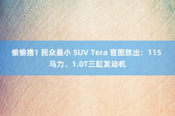 偷偷撸1 民众最小 SUV Tera 官图放出：115 马力、1.0T三缸发动机