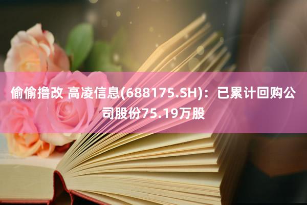 偷偷撸改 高凌信息(688175.SH)：已累计回购公司股份75.19万股