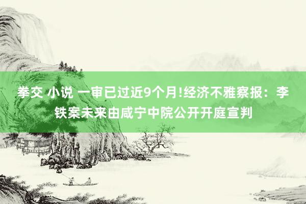 拳交 小说 一审已过近9个月!经济不雅察报：李铁案未来由咸宁中院公开开庭宣判