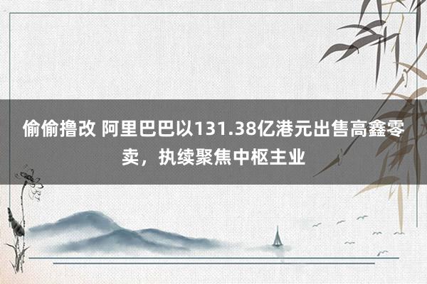 偷偷撸改 阿里巴巴以131.38亿港元出售高鑫零卖，执续聚焦中枢主业