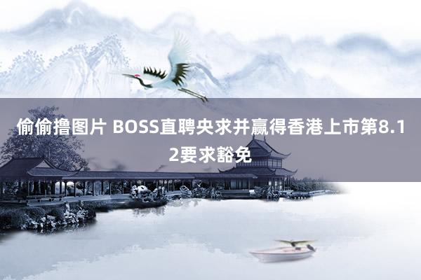 偷偷撸图片 BOSS直聘央求并赢得香港上市第8.12要求豁免