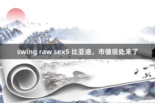 swing raw sex5 比亚迪，市值惩处来了