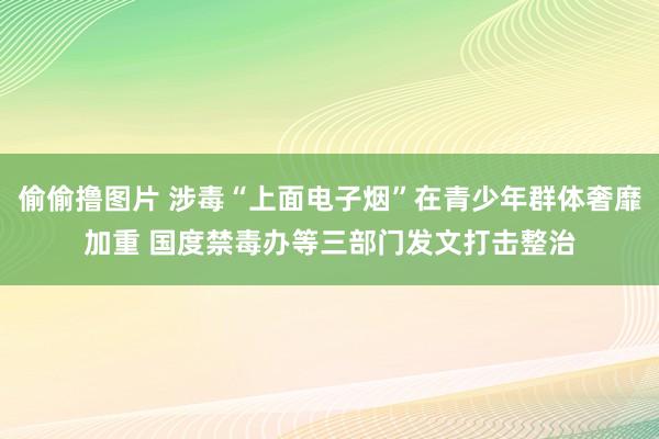 偷偷撸图片 涉毒“上面电子烟”在青少年群体奢靡加重 国度禁毒办等三部门发文打击整治