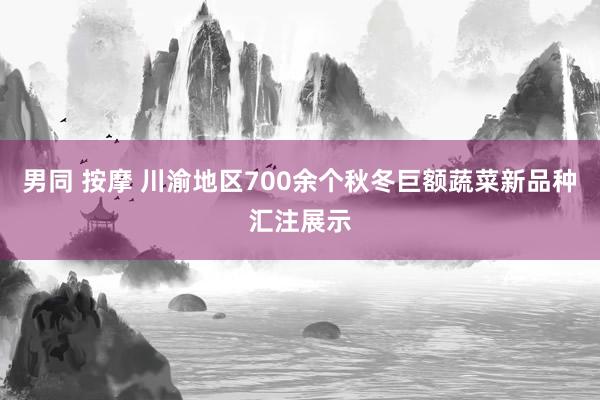 男同 按摩 川渝地区700余个秋冬巨额蔬菜新品种汇注展示