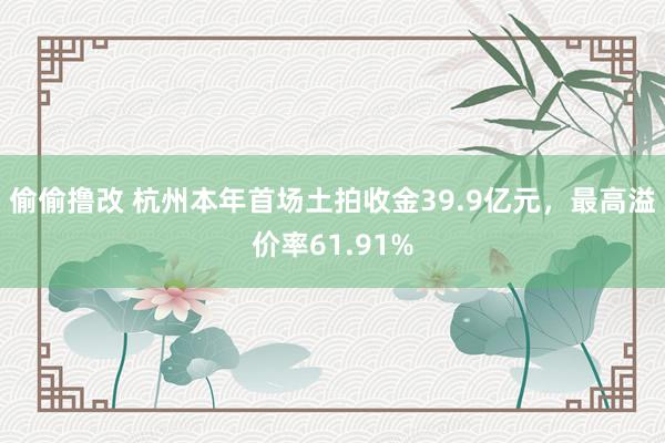 偷偷撸改 杭州本年首场土拍收金39.9亿元，最高溢价率61.91%